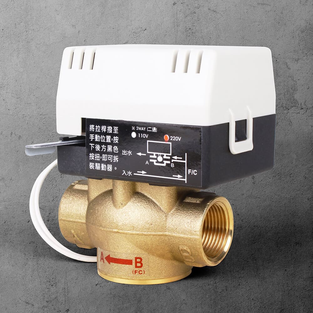 2-Wire 2-Way Motorized Forged Brass Valve