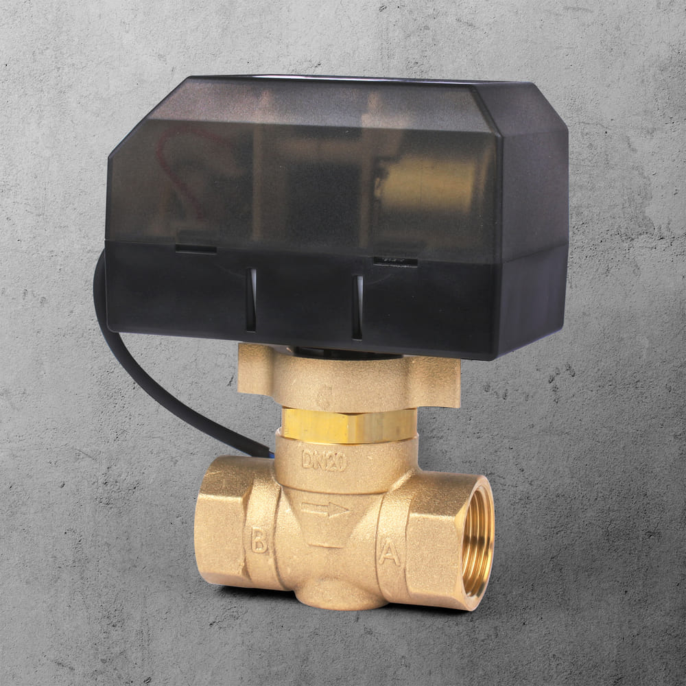 3-Wire 2-Way Motorized Forged Brass Valve