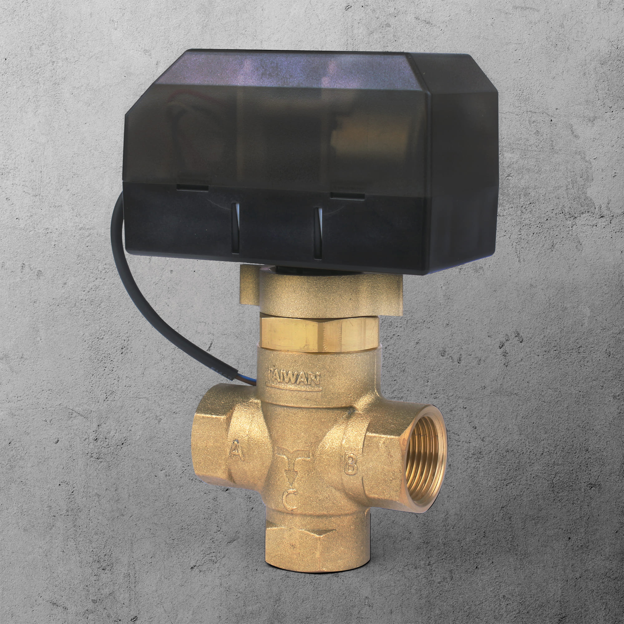 3-Wire 3-Way Motorized Forged Brass Valve